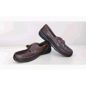 ​Dunham New Balance Shoreline Men's Boat Shoes Brown Leather MCN420SB Size 14 D